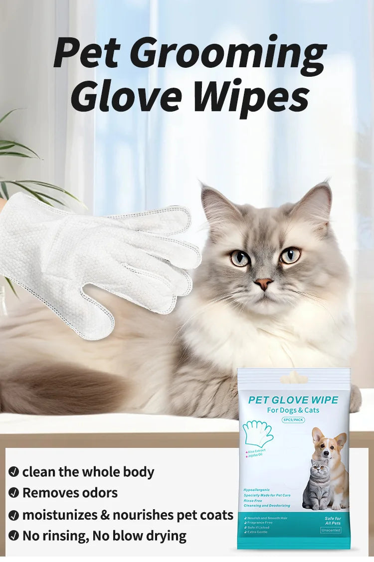 pet disposable gloves, bathing and cleaning for cats and dogs
