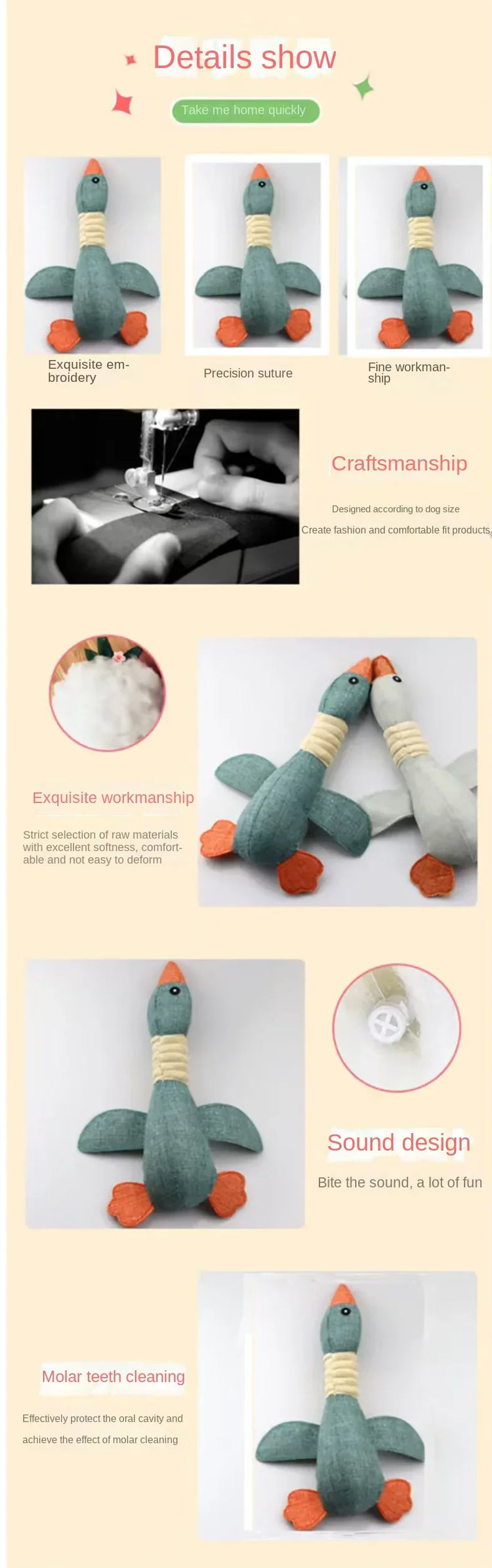 Wild Goose, Sound-Resistant, Bite-Resistant, Teeth-Cleaning