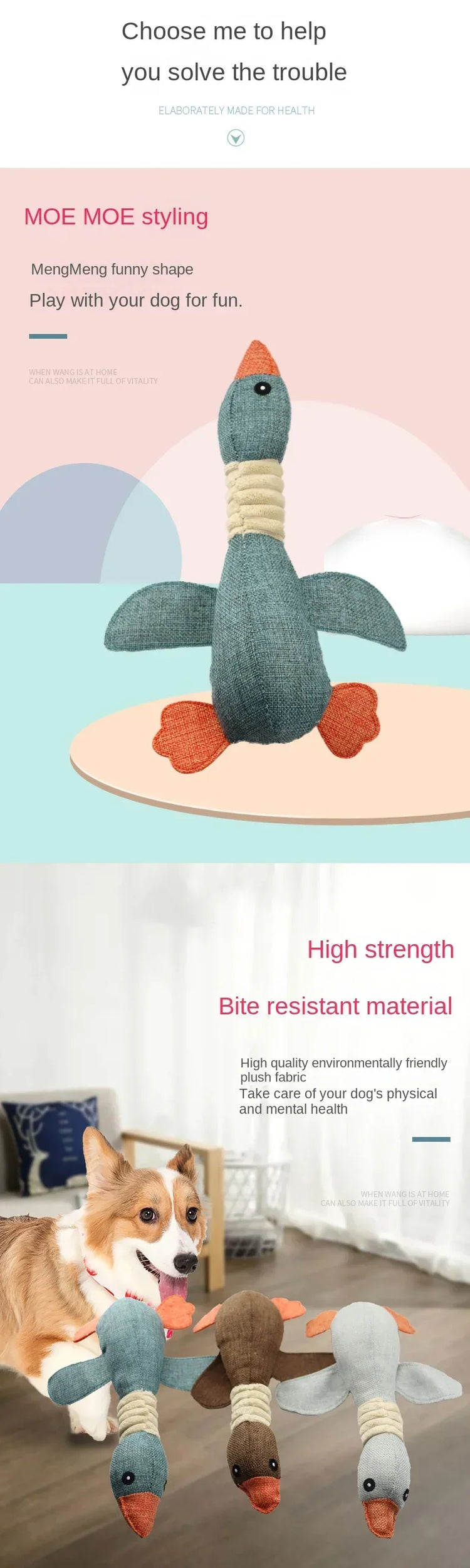 Wild Goose, Sound-Resistant, Bite-Resistant, Teeth-Cleaning