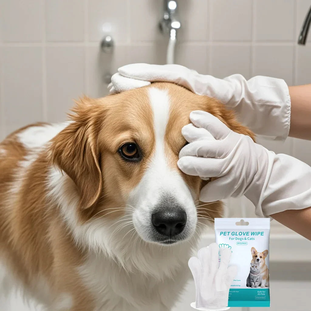 pet disposable gloves, bathing and cleaning for cats and dogs